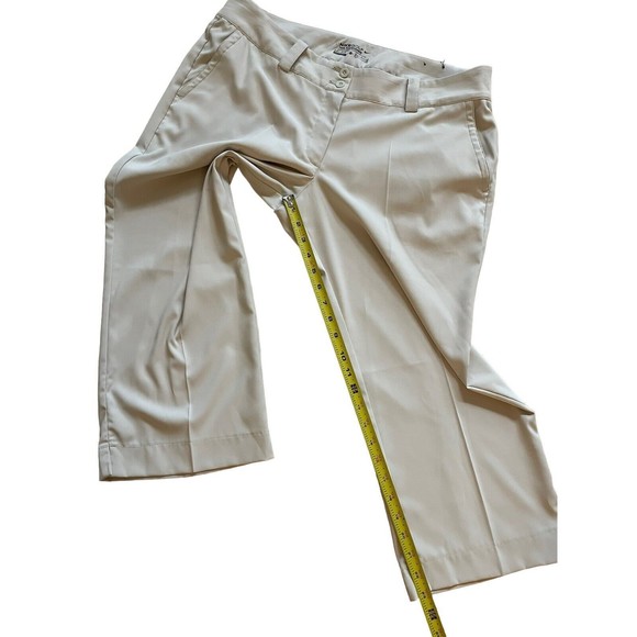 Nike Women's Modern Tech Casual Trouser Cropped Pants Khaki Beige Size 14 - Picture 3 of 6